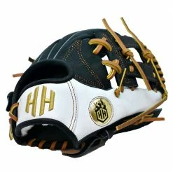 Hothittersports 11.5" DKS - Black & Gold Infielder Glove Fielding Gloves
