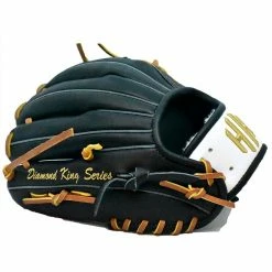 Hothittersports 11.5" DKS - Black & Gold Infielder Glove Fielding Gloves