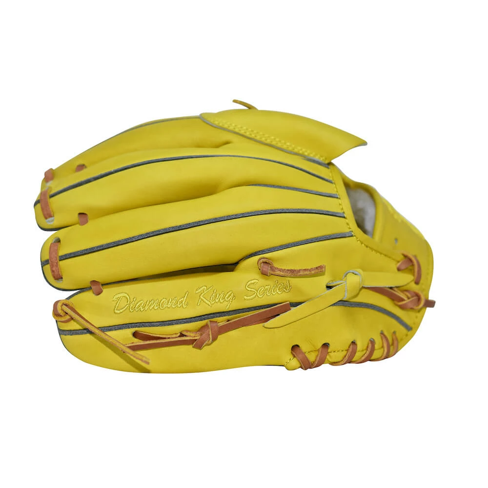 Hothittersports 11.75" DKS - Lemon Yellow & Tan Pitcher Glove 3 Hothittersports 11.75" DKS - Lemon Yellow & Tan Pitcher Glove