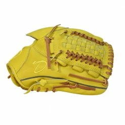 Hothittersports 11.75" DKS - Lemon Yellow & Tan Pitcher Glove 10 Hothittersports 11.75