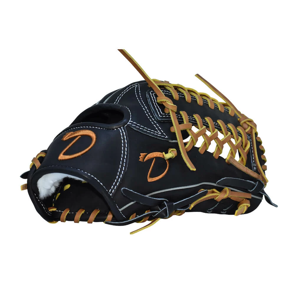 Hothittersports 12.5" DKS - Black & Tan Outfielder Glove Fielding Gloves 4 Hothittersports 12.5" DKS - Black & Tan Outfielder Glove Fielding Gloves