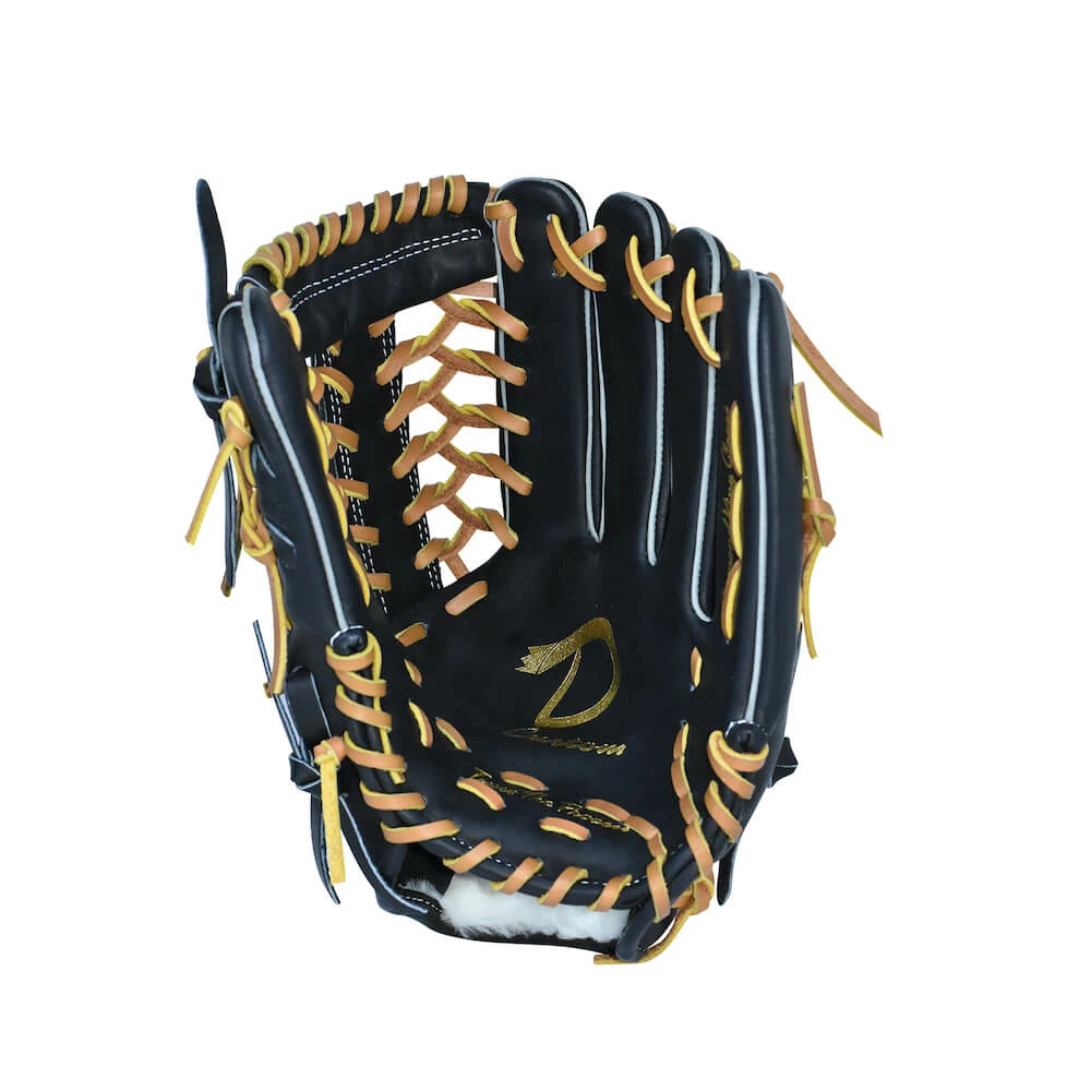 Hothittersports 12.5" DKS - Black & Tan Outfielder Glove Fielding Gloves 8 Hothittersports 12.5" DKS - Black & Tan Outfielder Glove Fielding Gloves