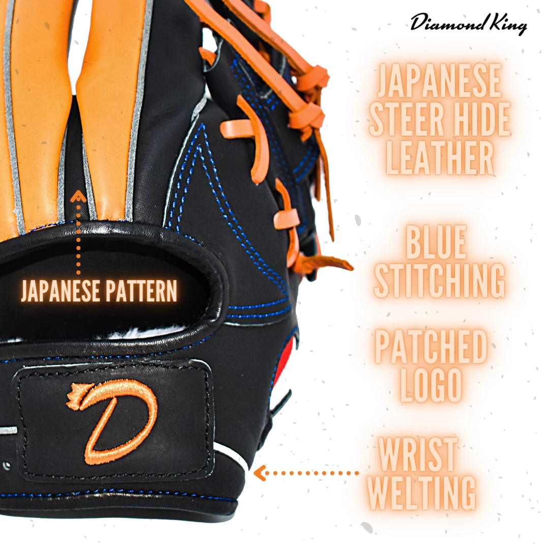 Hothittersports EU Series - Netherlands 11.25inch DKS Hinged I-WEB Infielder Glove Fielding Gloves 4 Hothittersports EU Series - Netherlands 11.25inch DKS Hinged I-WEB Infielder Glove Fielding Gloves