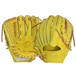 Hothittersports 11.75" DKS - Lemon Yellow & Tan Pitcher Glove