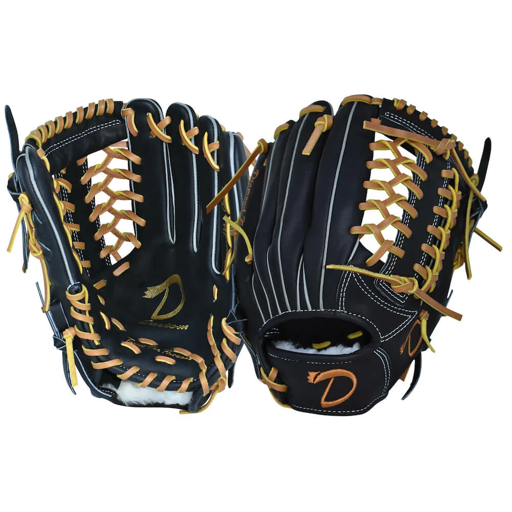Hothittersports 12.5" DKS - Black & Tan Outfielder Glove Fielding Gloves 3 Hothittersports 12.5" DKS - Black & Tan Outfielder Glove Fielding Gloves