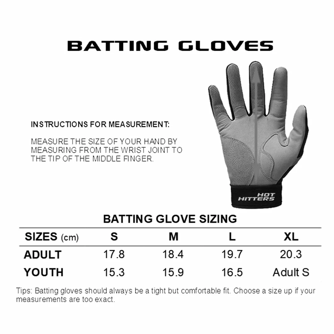 Hothittersports Batting Gloves Hot Hitter's GHL Orange 4 Hothittersports Batting Gloves Hot Hitter's GHL Orange
